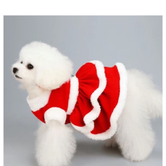 Christmas Ruffle Dress Measurements Included - Picture 2 of 3